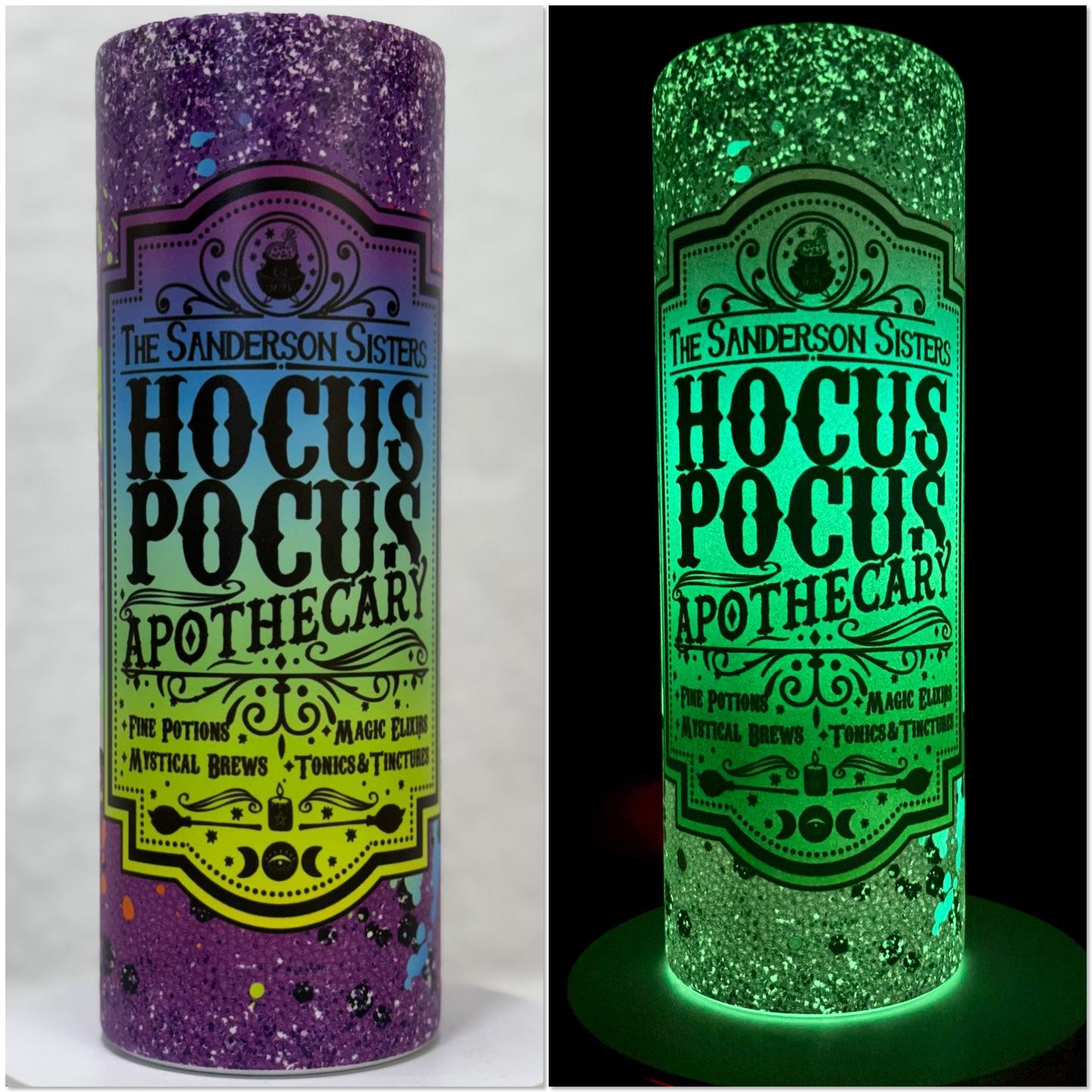 Hocus Apothecary Glow in the Dark Green 20 oz Tumbler