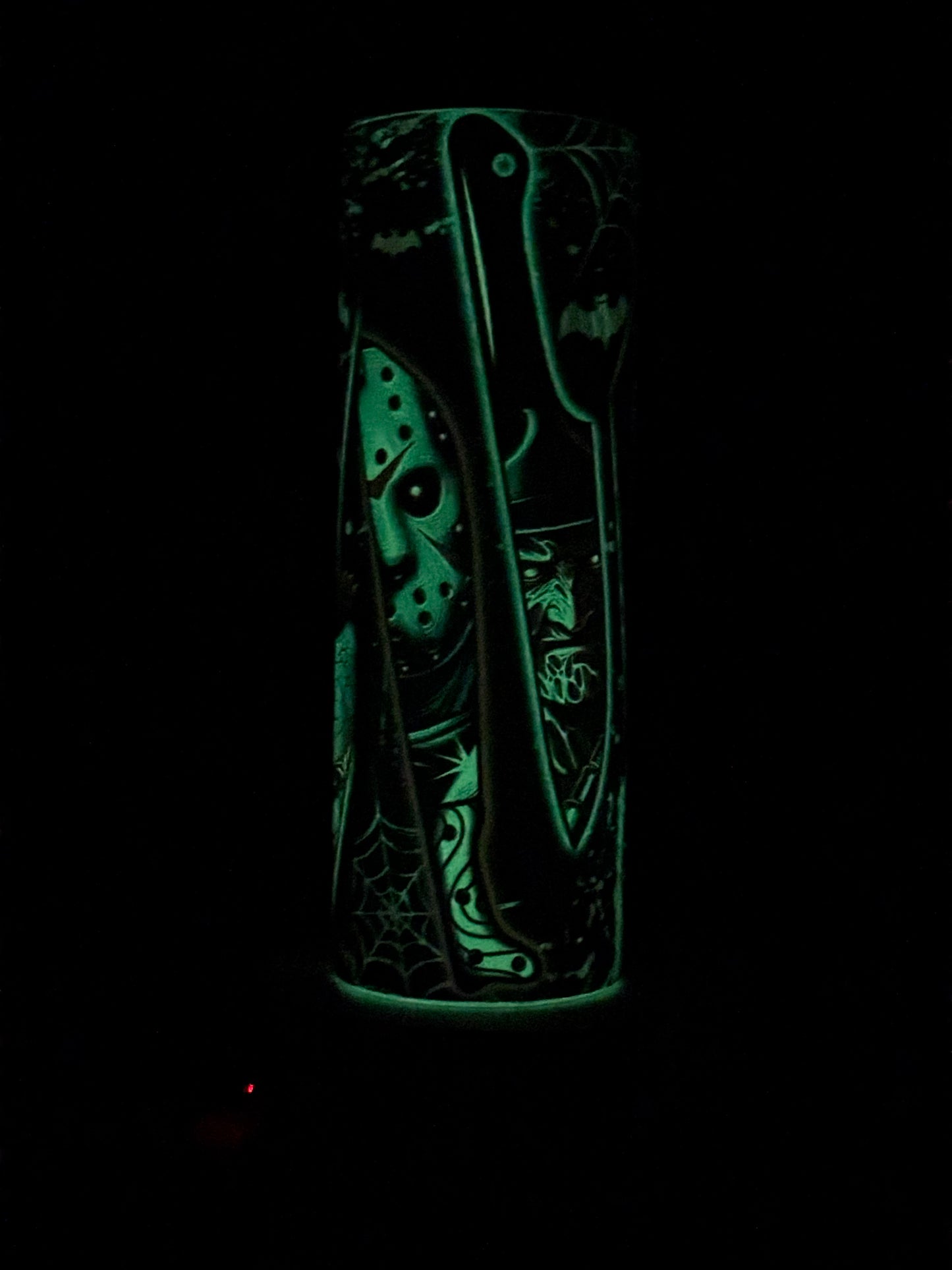 Glow in the Dark Spooky Bitch Season Horror Knives 20 oz Tumbler