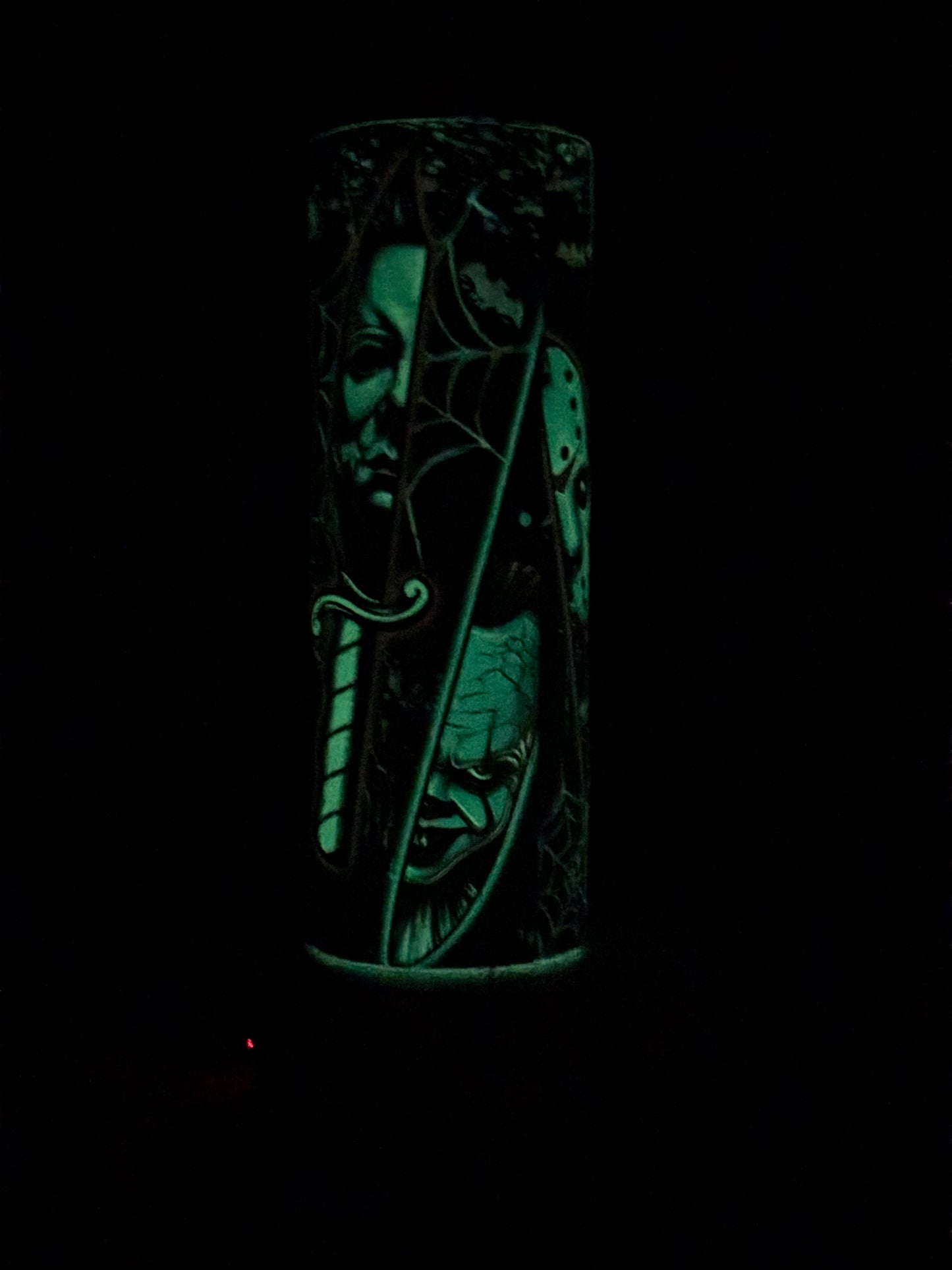 Glow in the Dark Spooky Bitch Season Horror Knives 20 oz Tumbler