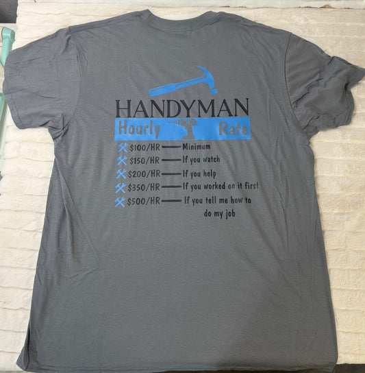 Handyman Hourly Rates T-Shirt
