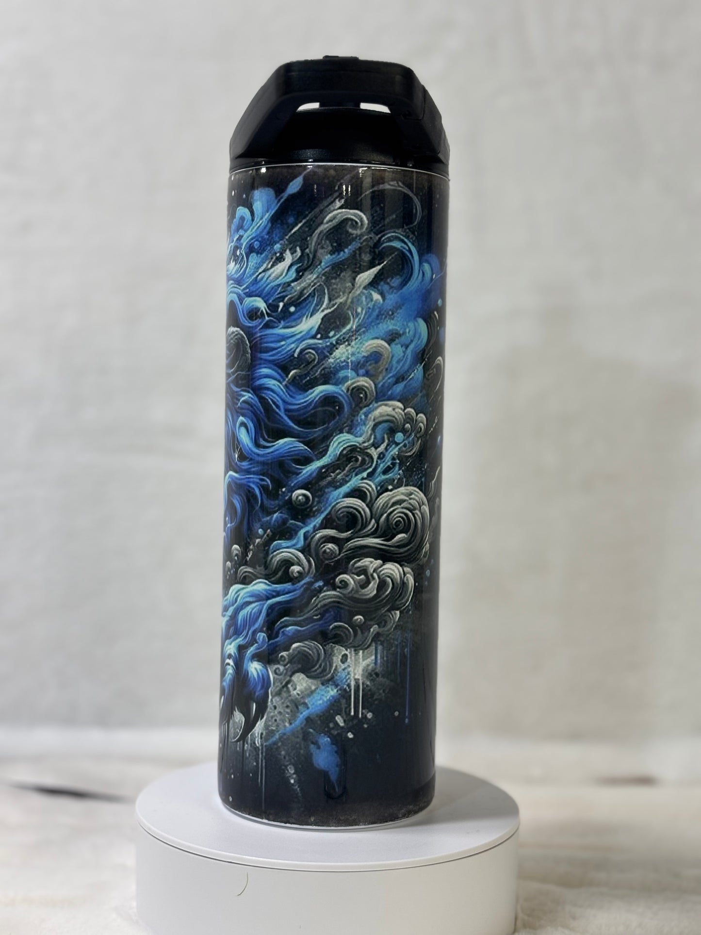 Black and Blue Lions 20 oz Duo Lid Tumbler