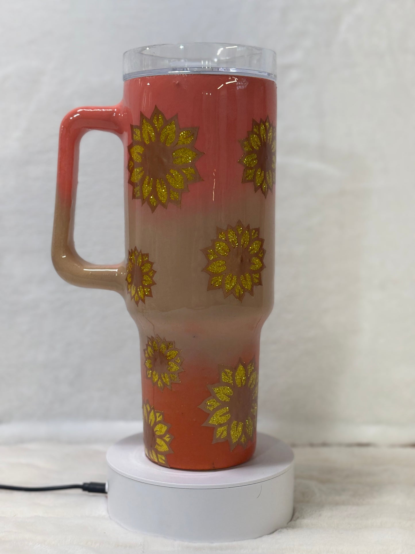 Ombre Sunflower 40oz Tumbler