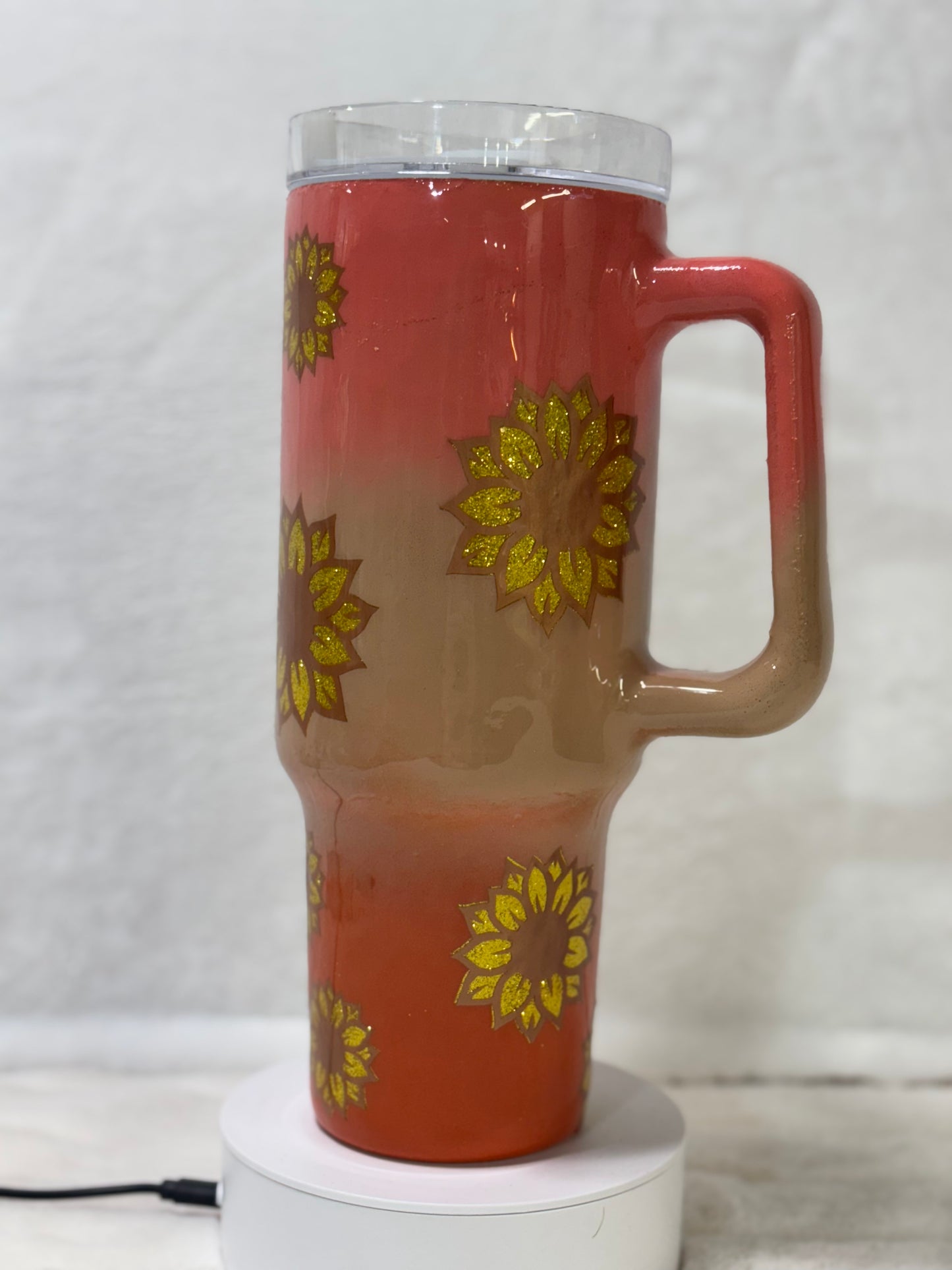 Ombre Sunflower 40oz Tumbler