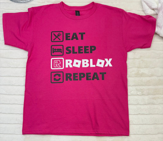 Eat, Sleep, Roblox, Repeat YOUTH T-shirt