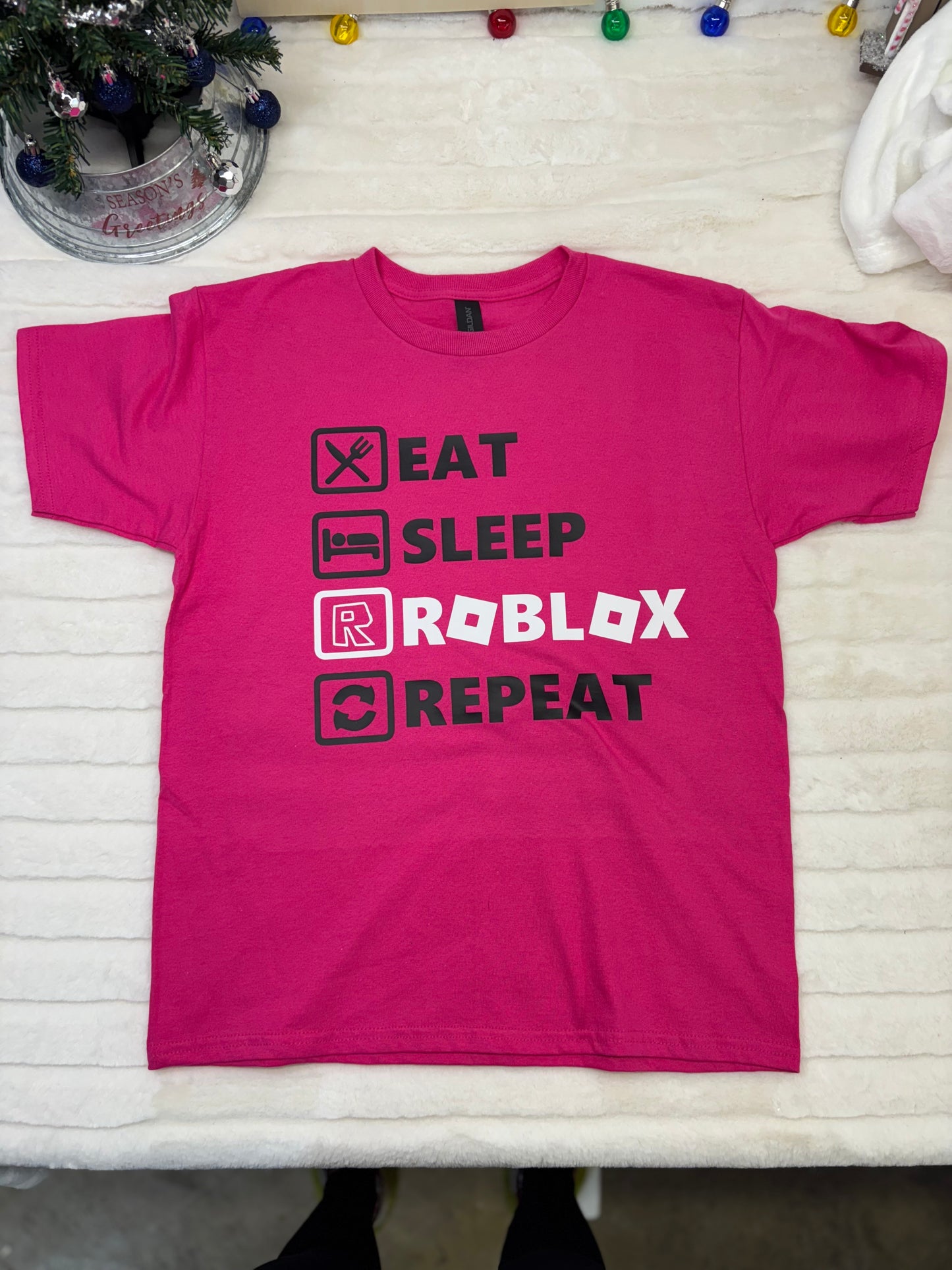 Eat, Sleep, Roblox, Repeat YOUTH T-shirt