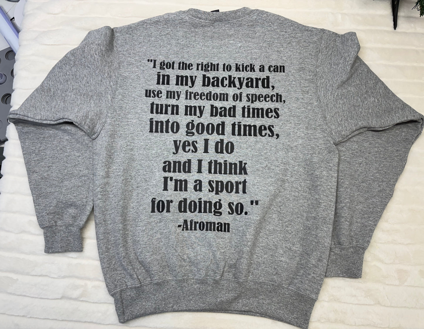 Afroman & 50 Cent '28 Crewneck with Pockets
