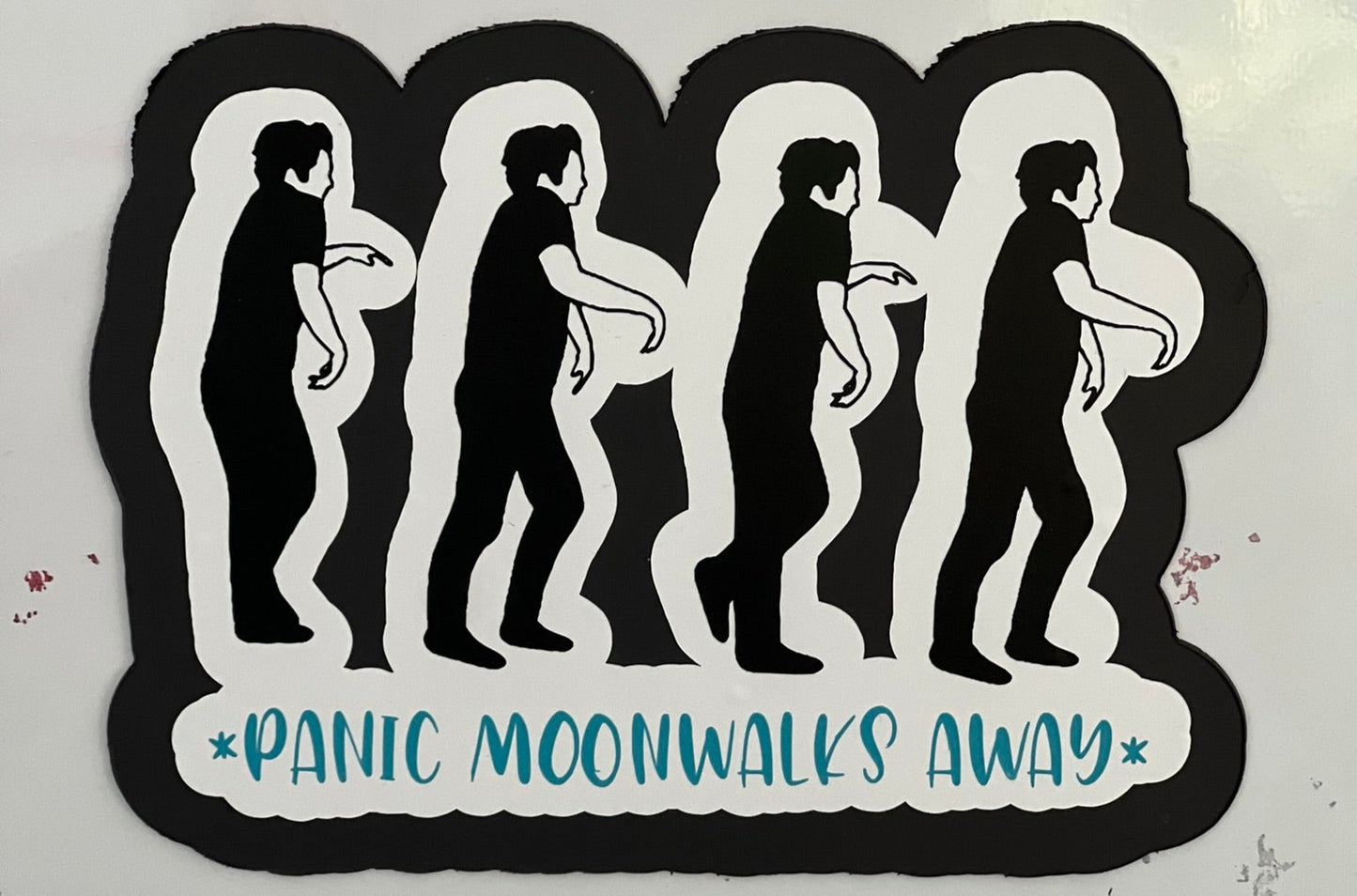 Nick Miller Panic Moonwalks Away magnet