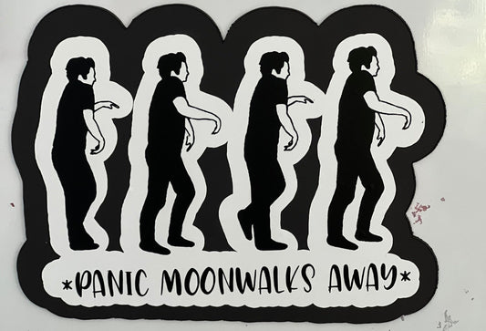 Nick Miller Panic Moonwalks Away magnet