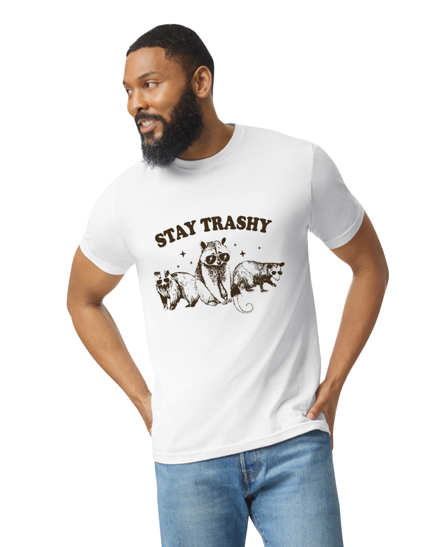 Stay Trashy Raccoon Possum Skunk T-Shirt