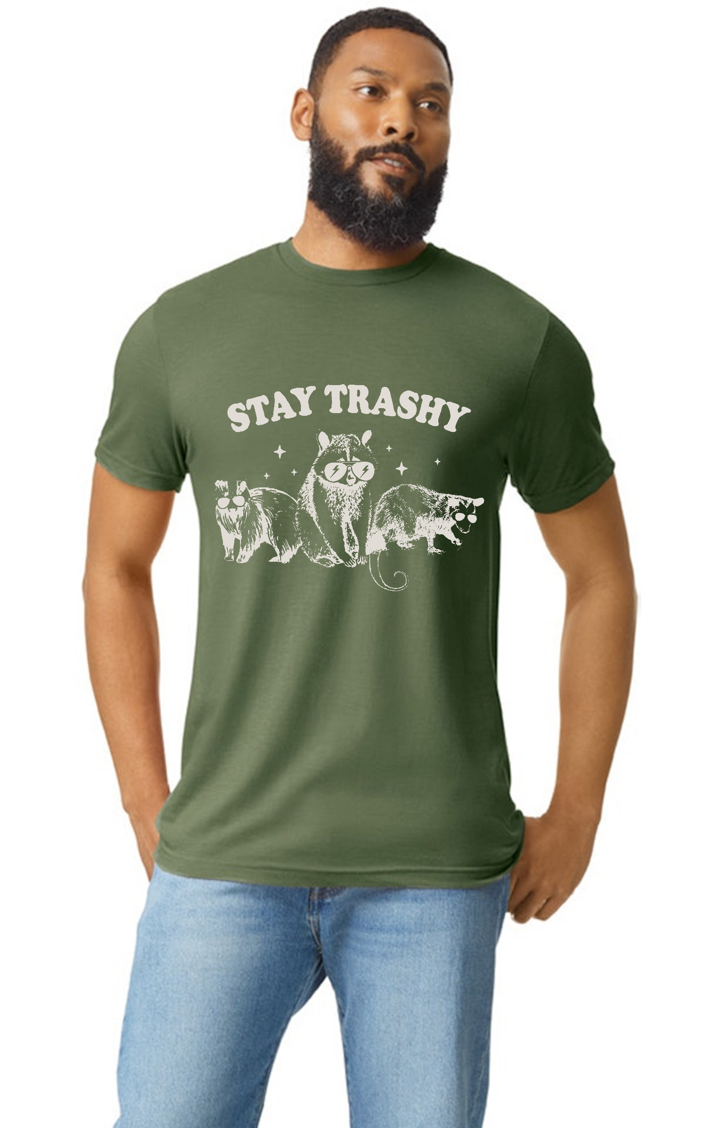 Stay Trashy Raccoon Possum Skunk T-Shirt