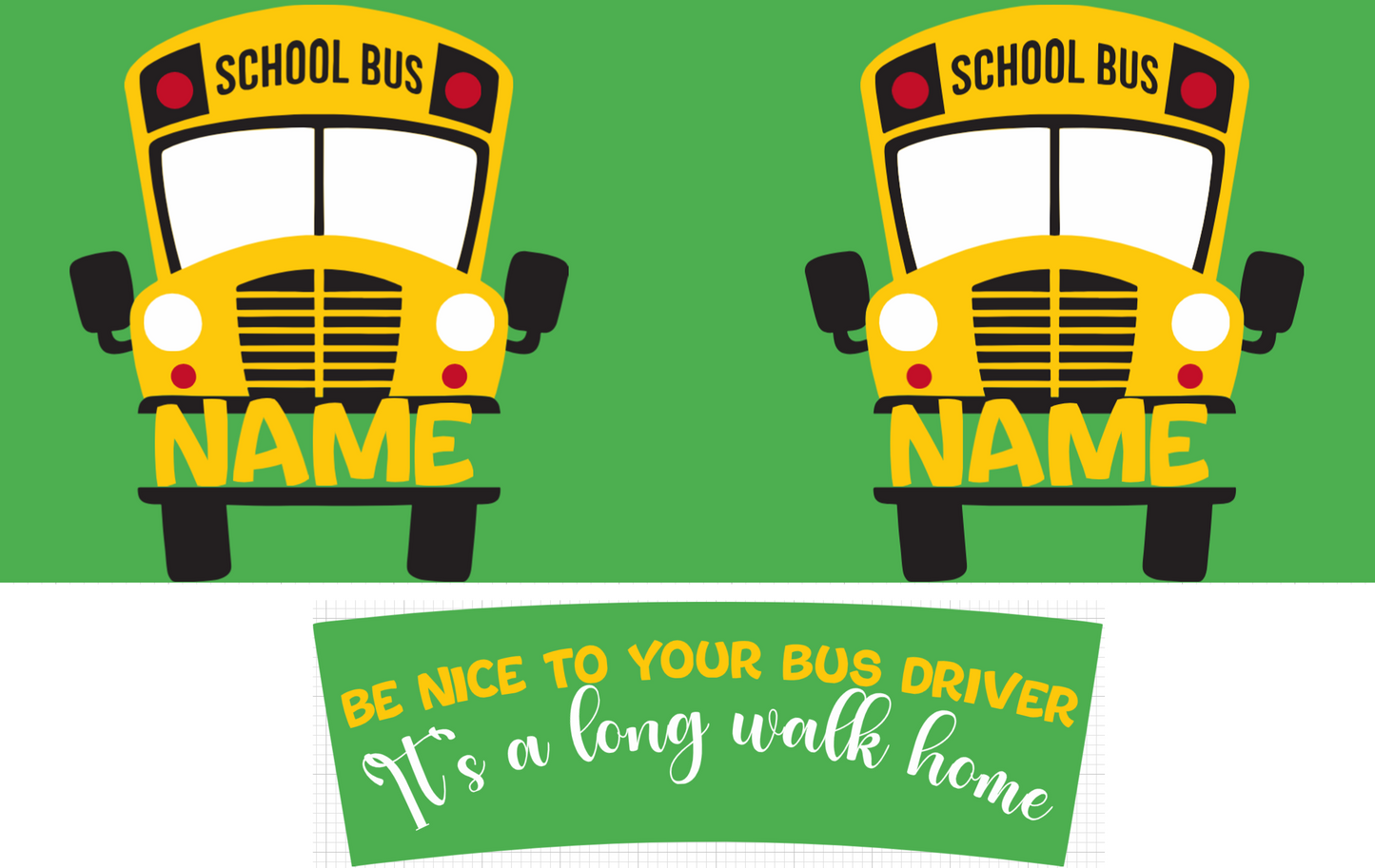 Personalized School Bus Driver 40 oz tumbler