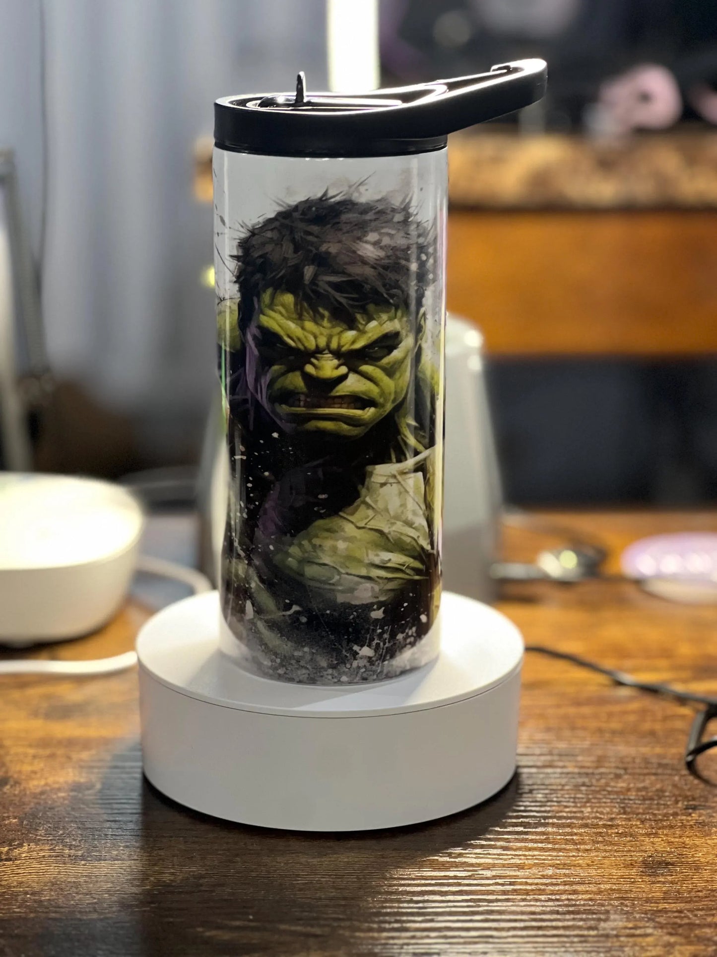 Strong Green Super Hero 15oz duo lid tumbler