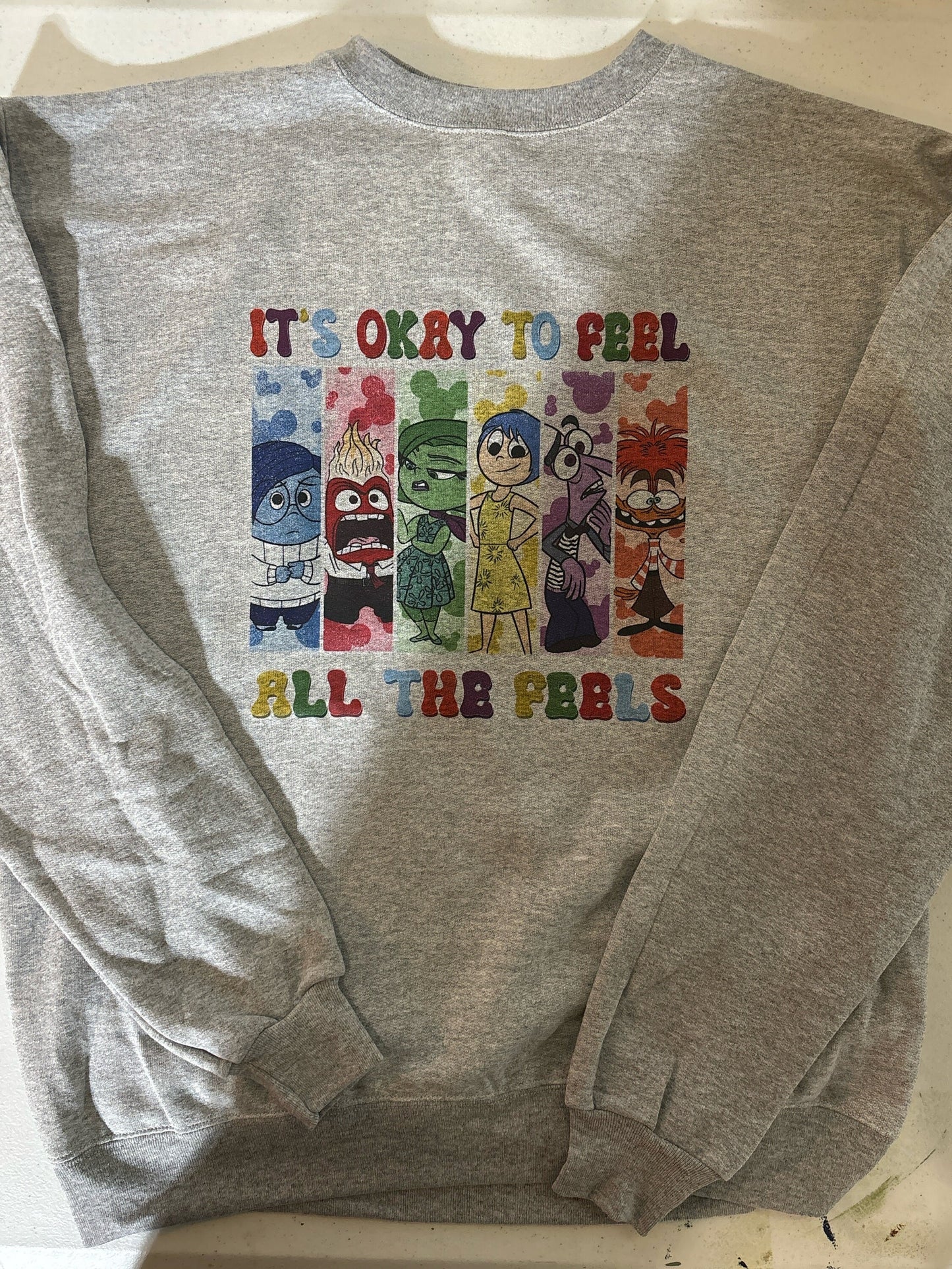 It’s okay to feel all the feels  Emotions crewneck sweatshirt