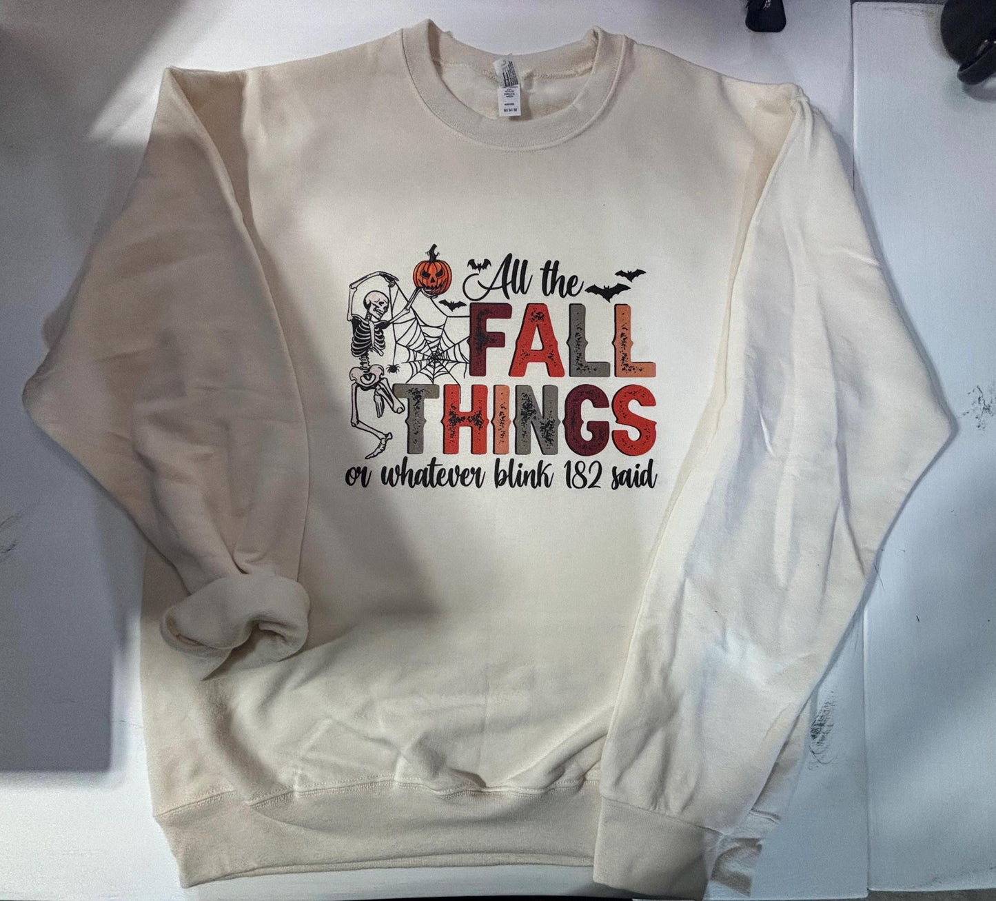 All the fall things (or whatever blink 182 said) crewneck sweatshirt