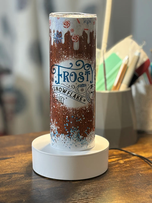Frosty's Snowflake Cafe 20 oz Holographic Tumbler