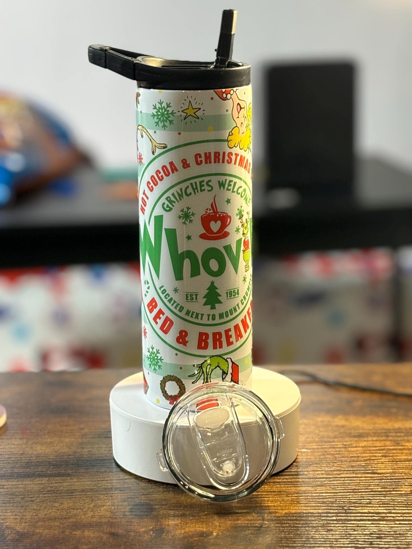 Whoville Bed and Breakfast 20 oz duo lid Tumbler