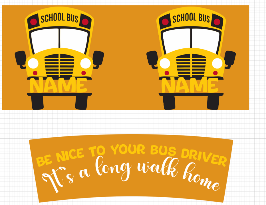 Personalized School Bus Driver 40 oz tumbler