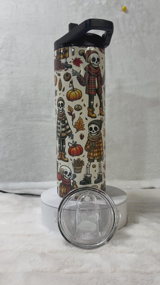 Fall Skeletons 20oz Duo Lid Tumbler