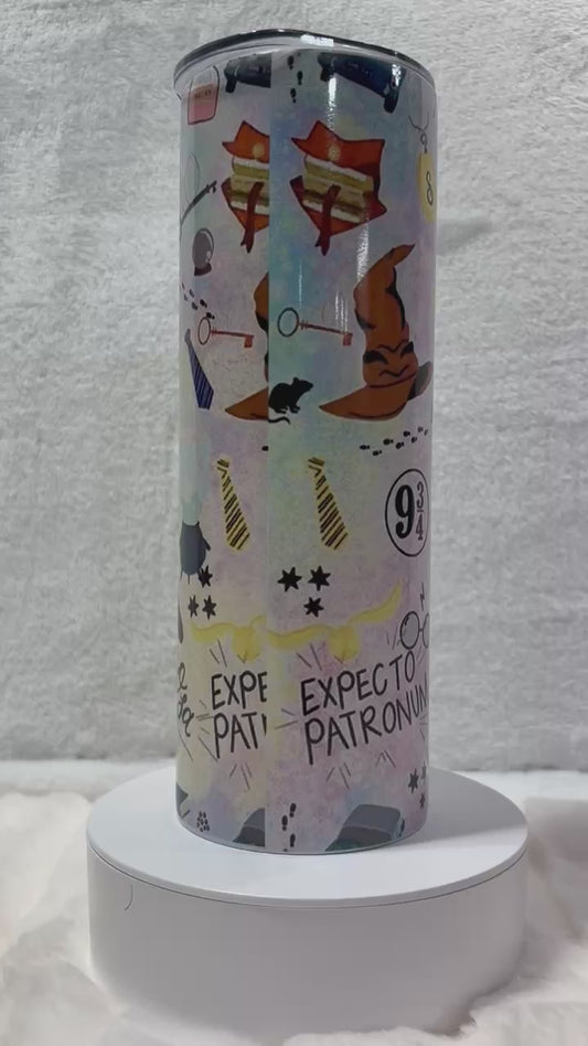 HOLOGRAPHIC HP Wizard Book Character 20 oz tumbler