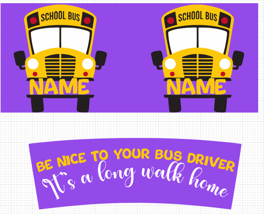 Personalized School Bus Driver 40 oz tumbler