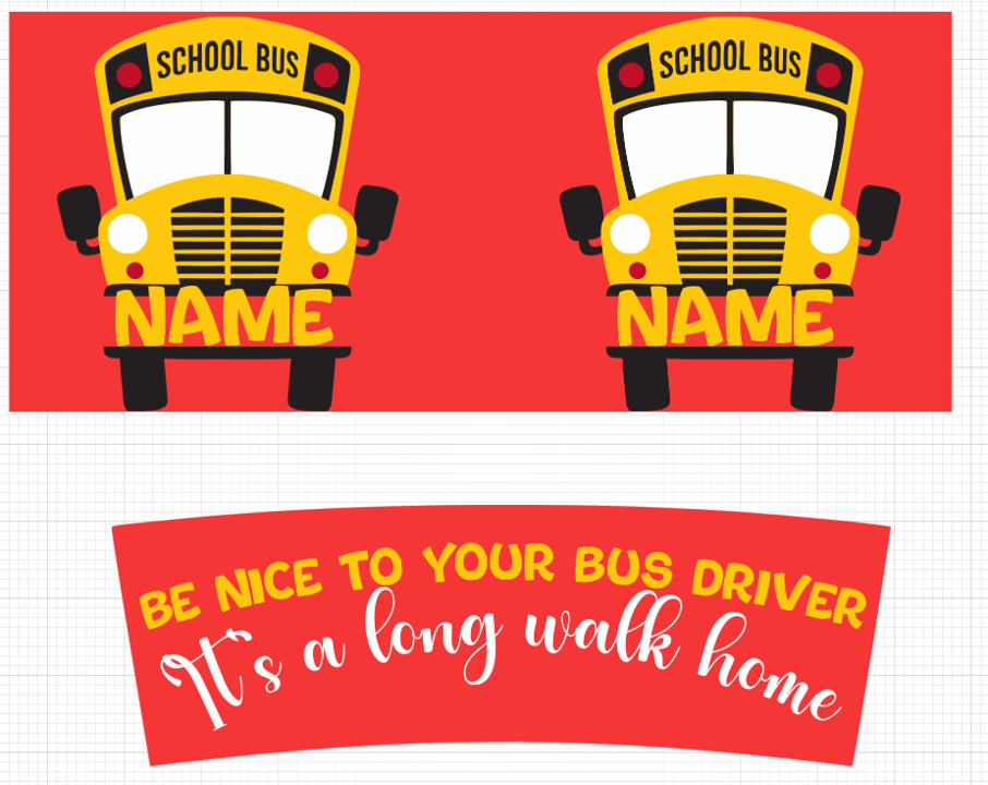 Personalized School Bus Driver 40 oz tumbler