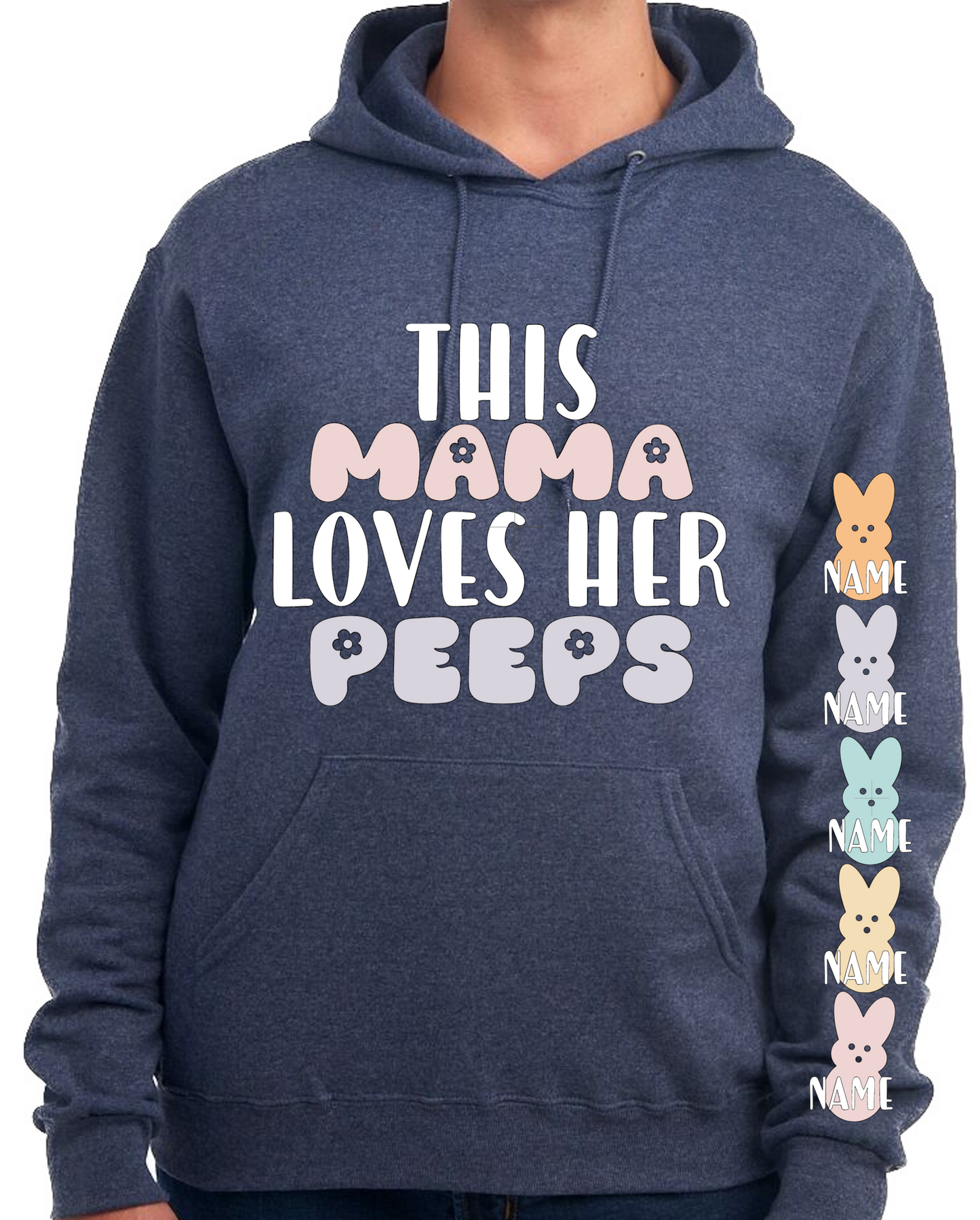 This mama loves her peeps Hoodie Spring Easter Sweatshirt
